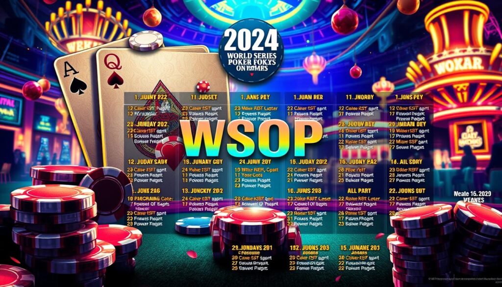 2024年WSOP賽事日程